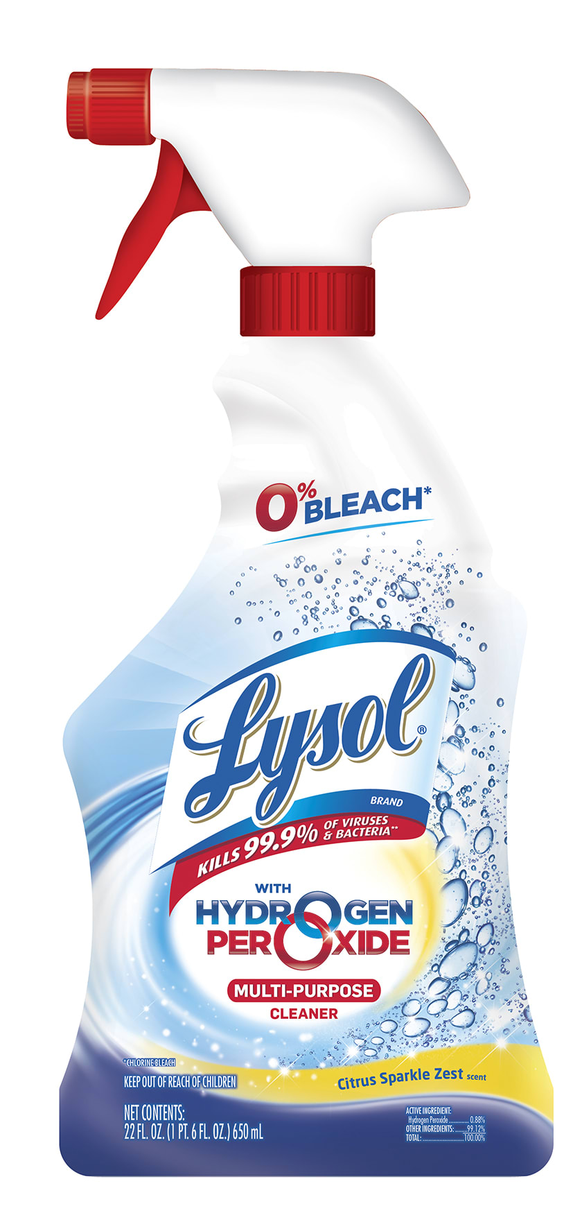 LYSOL® Power & Free™ Multi-Cleaner - Trigger Citrus Sparkle Zest 9/22 oz.