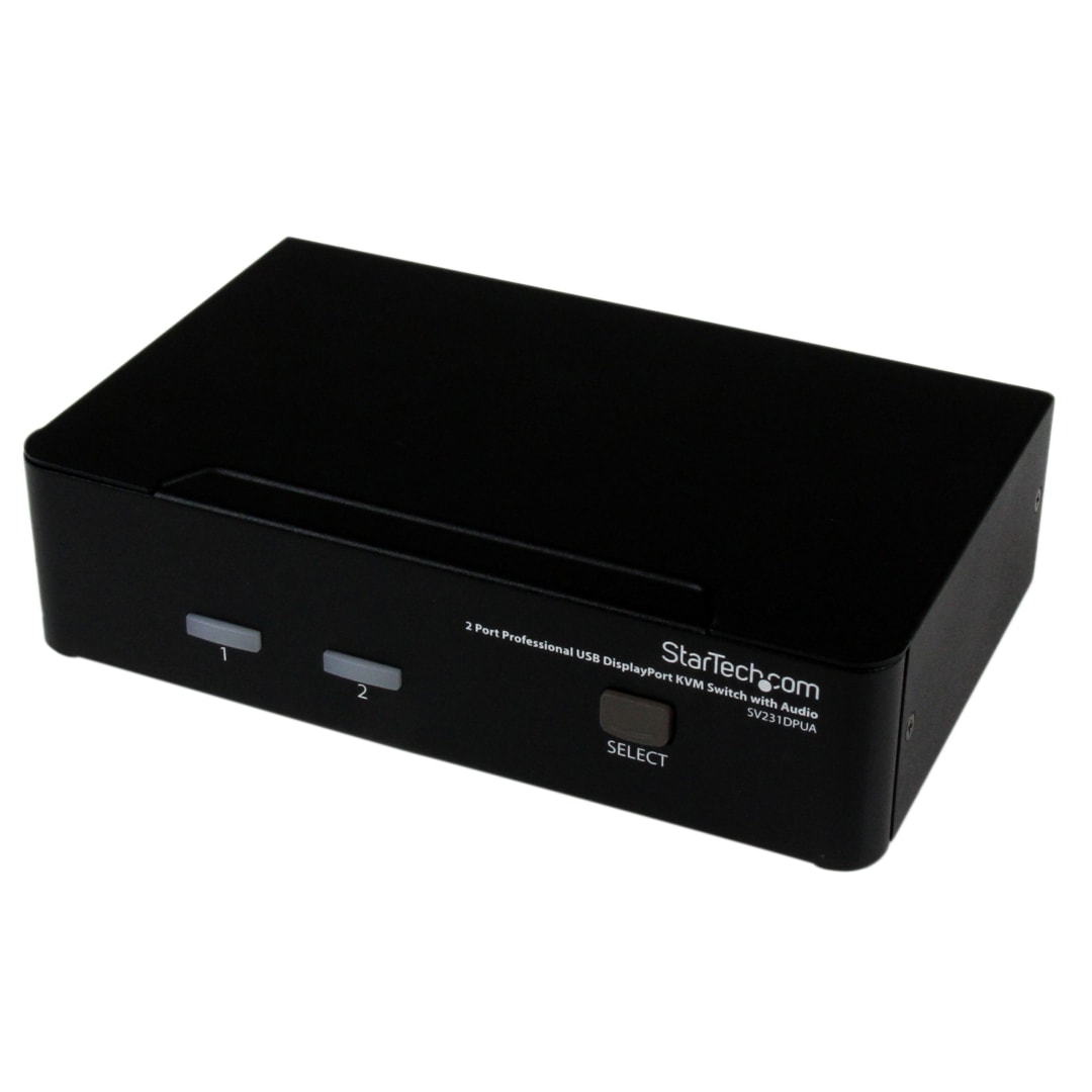 DisplayPort USB KVM Switch 2 Port with Audio