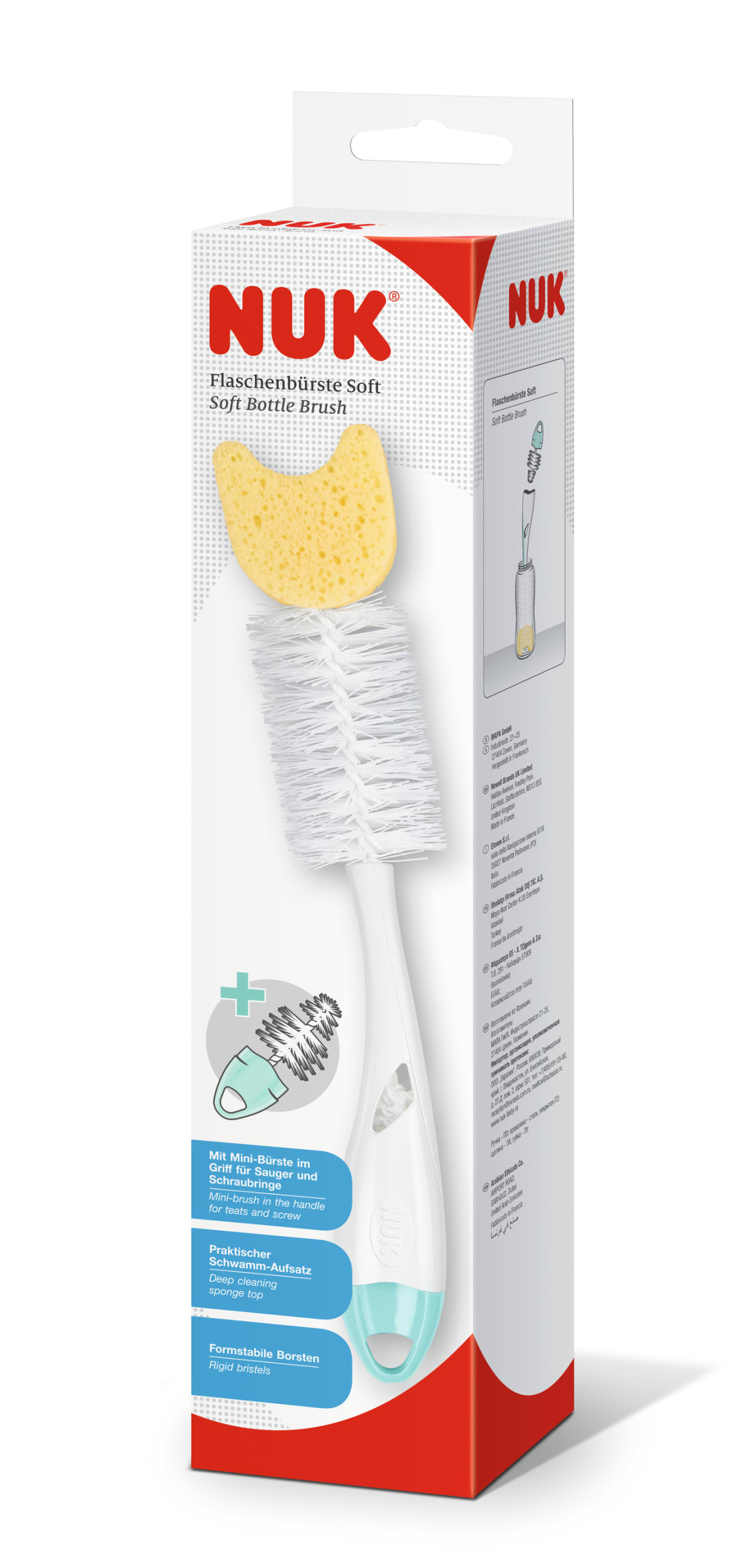 NUK SOFT BOTTLE BRUSH MINT