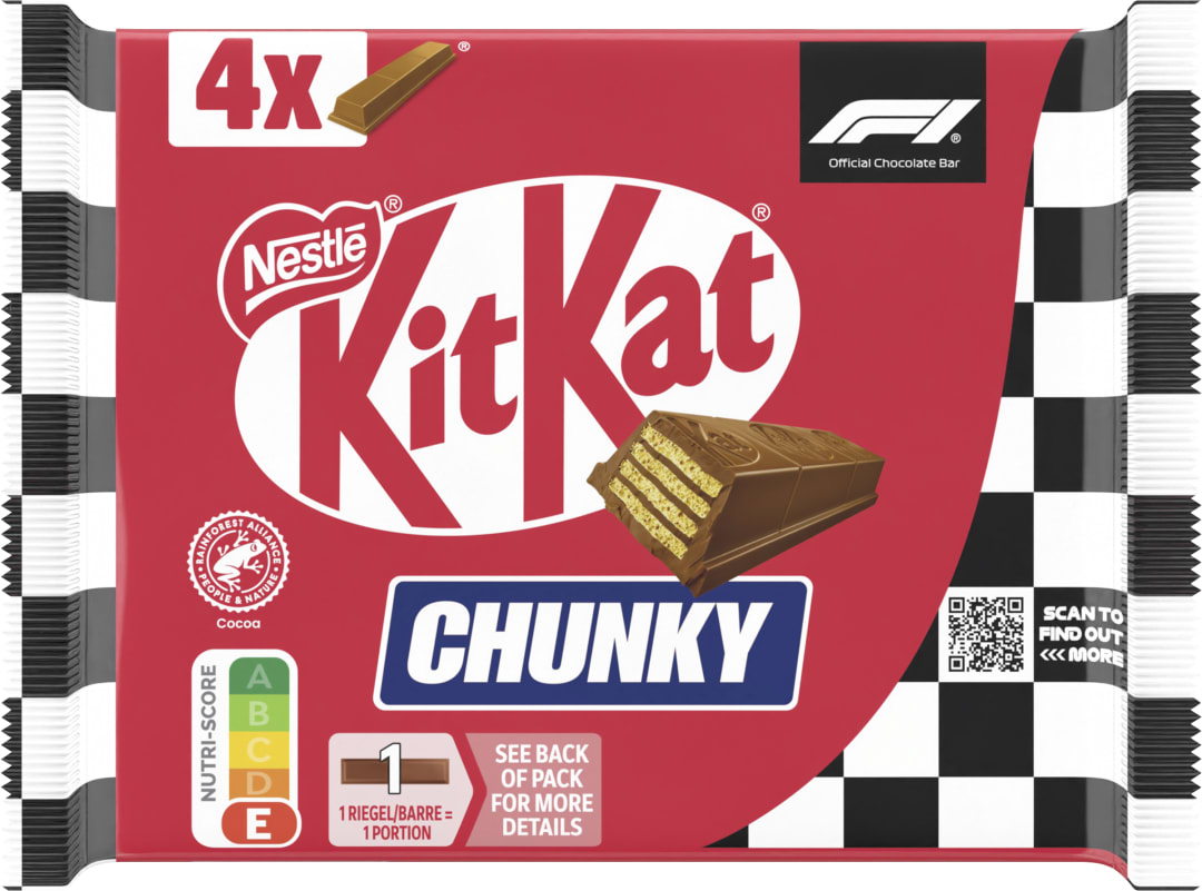 NESTLE KITKAT CHUNKY Milk 4er Multipack (4x40g)