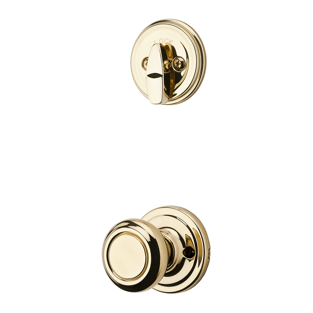 966 Single Cylinder Interior Pack w/Cameron Knob for Signature Series Handlesets in Polished Brass