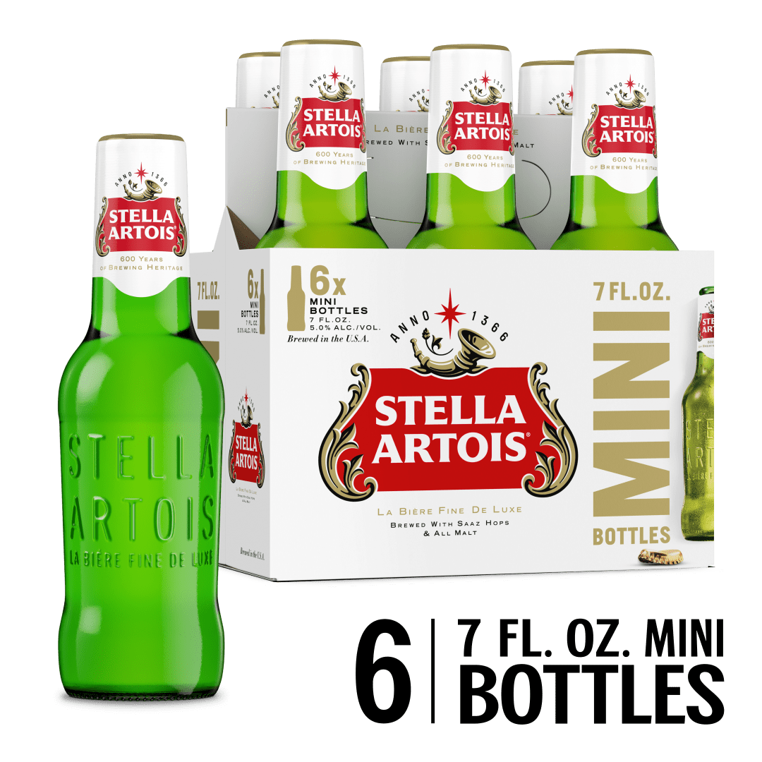 Stella Artois Premium Lager Beer 6 - 7 fl oz Bottles