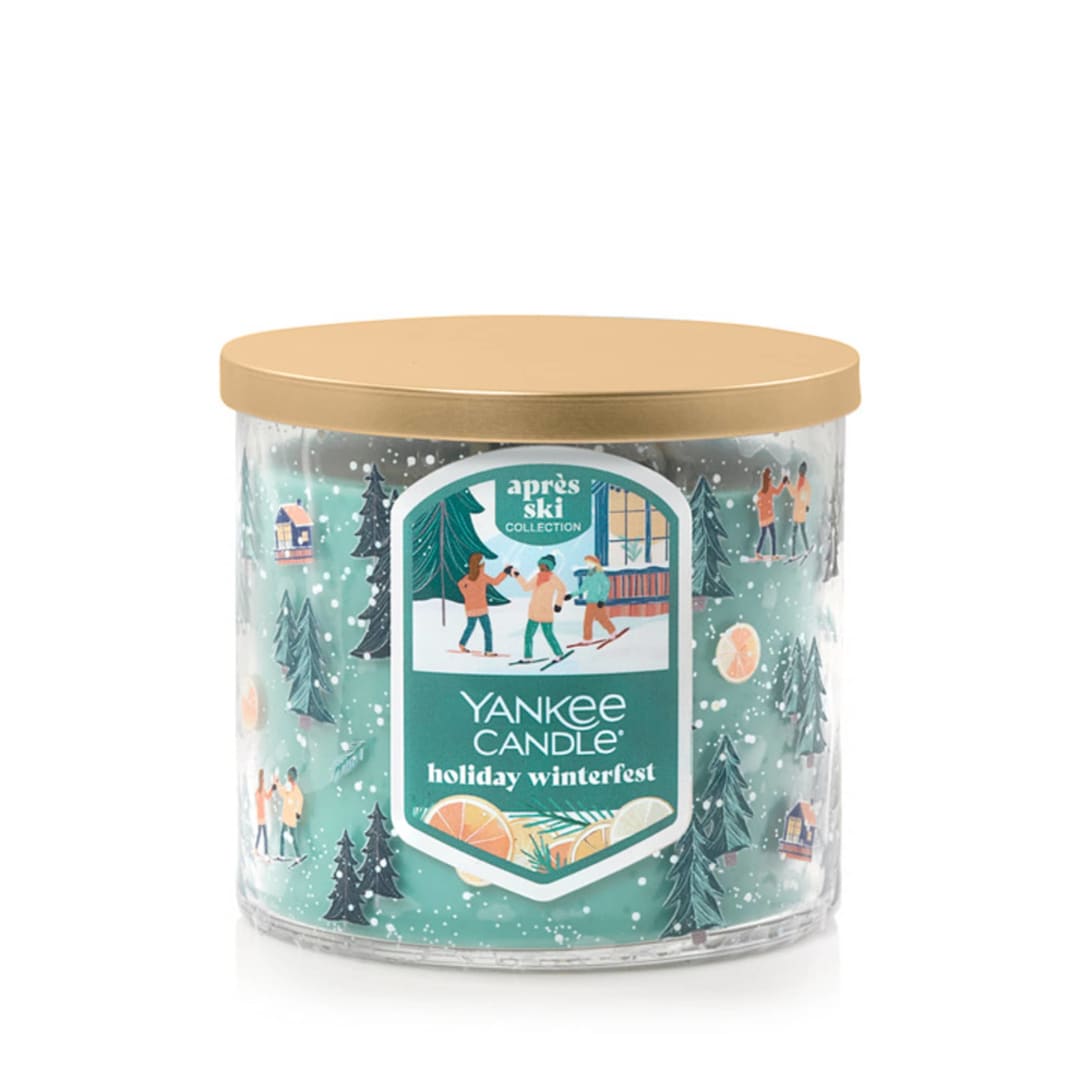 Yankee Candle Holiday Winterfest, 14.5 oz 3-Wick Candle with up to 40 Hour Burn Time