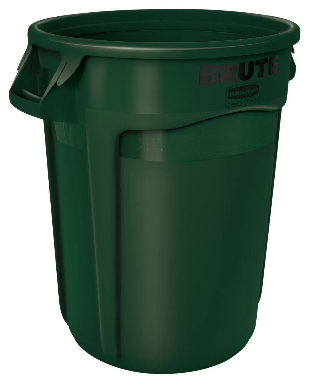 BRUTE 32G Dk Green Vented Trash Container