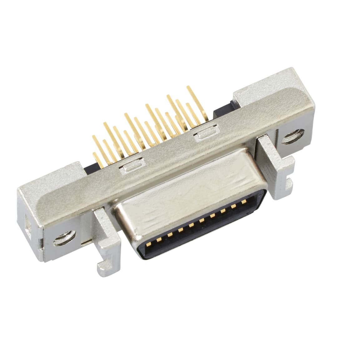 3M™ 10220-6212 PL, Buchsenstecker für die Leiterplattenmontage MDR, 180° gerade, 20-pol, 102 Serie, 1,27 mm, 0,20 µm Au