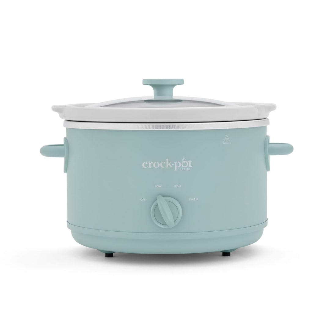 Crock-Pot Design Series 4.5 Quart Manual Slow Cooker, Ocean Fog Green