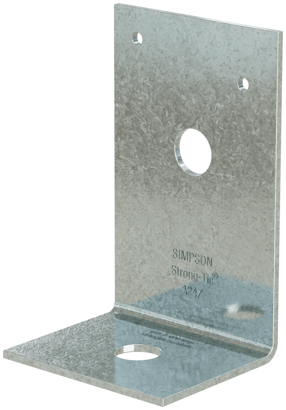 Simpson Strong-Tie A24Z 2 in. x 3-7/8 in. x 2-1/2 in. ZMAX® Galvanized Angle (Pack of 25)