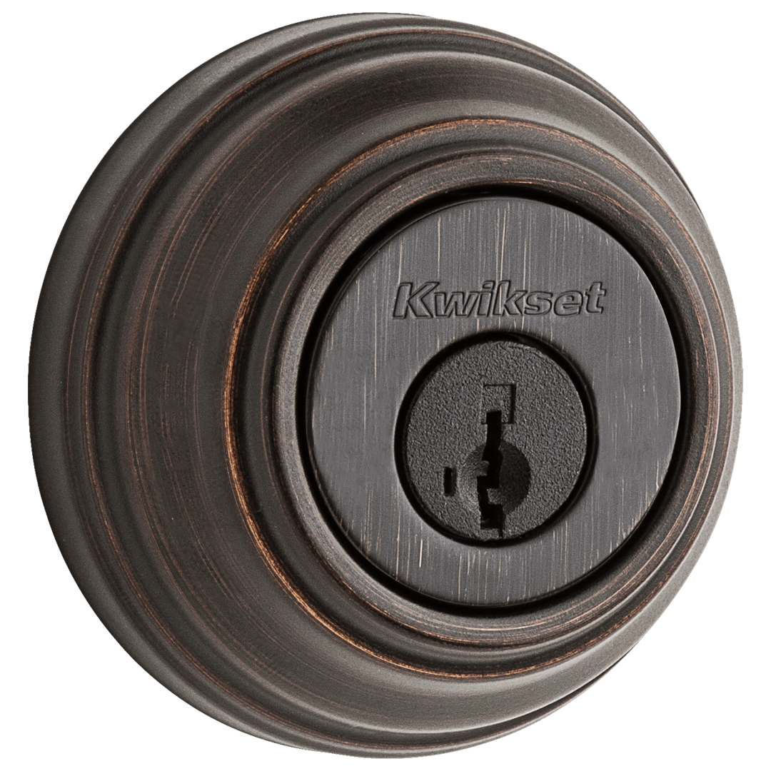 985 Deadbolt, Keyed Both Sides, featuring SmartKey Security™ in Venetian Bronze