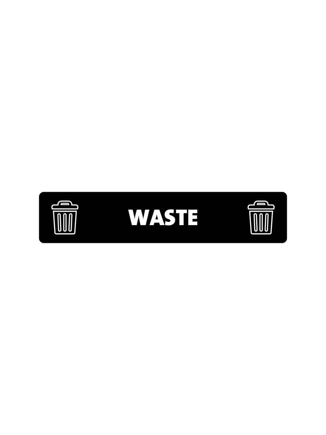  EXPRESSION - Label - Waste - Black