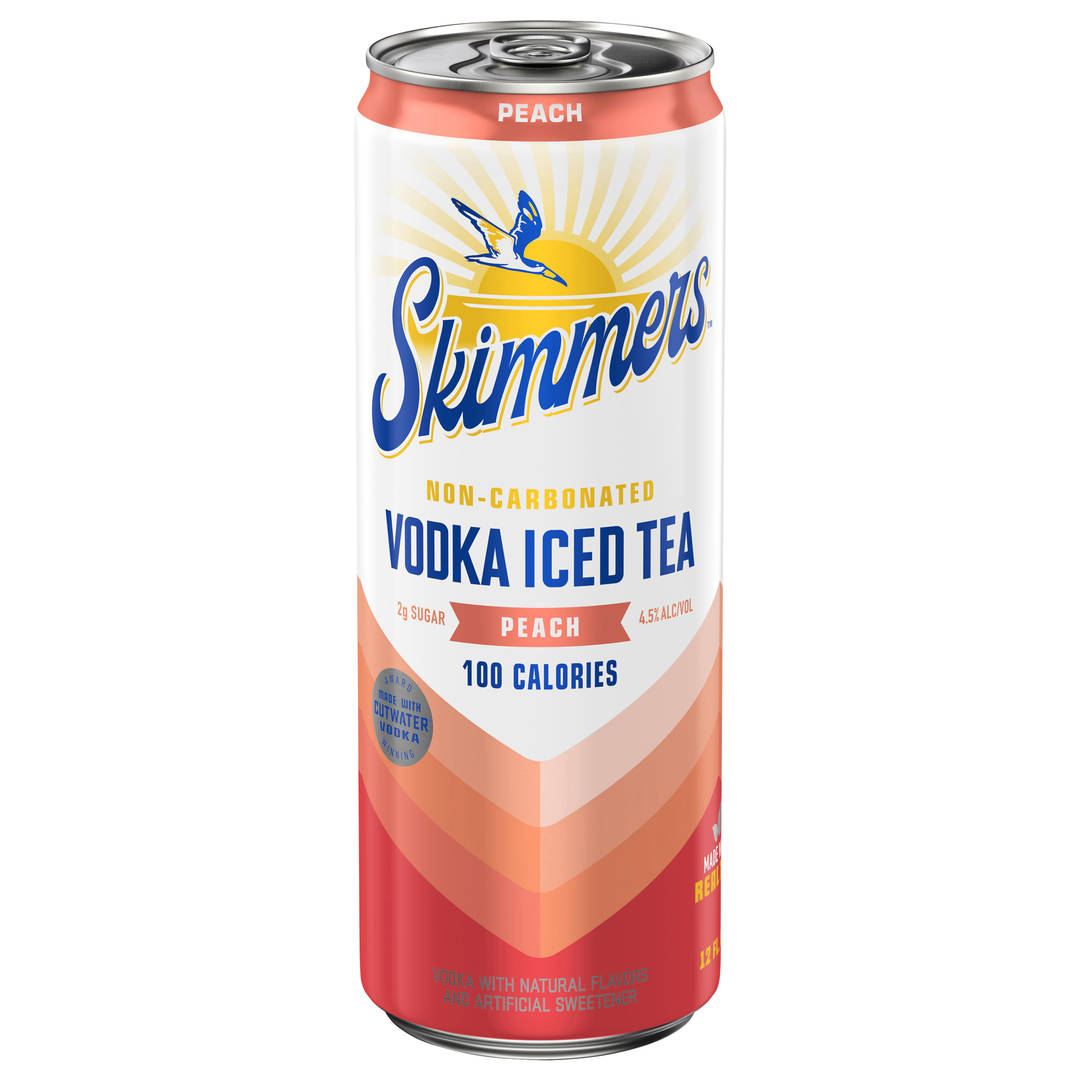 Skimmers Non-Carbonated Peach Vodka Iced Tea 12 fl oz