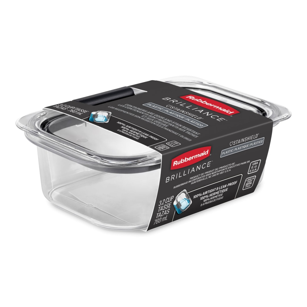 Rubbermaid® Brilliance® Food Storage Container, 3.2 Cup