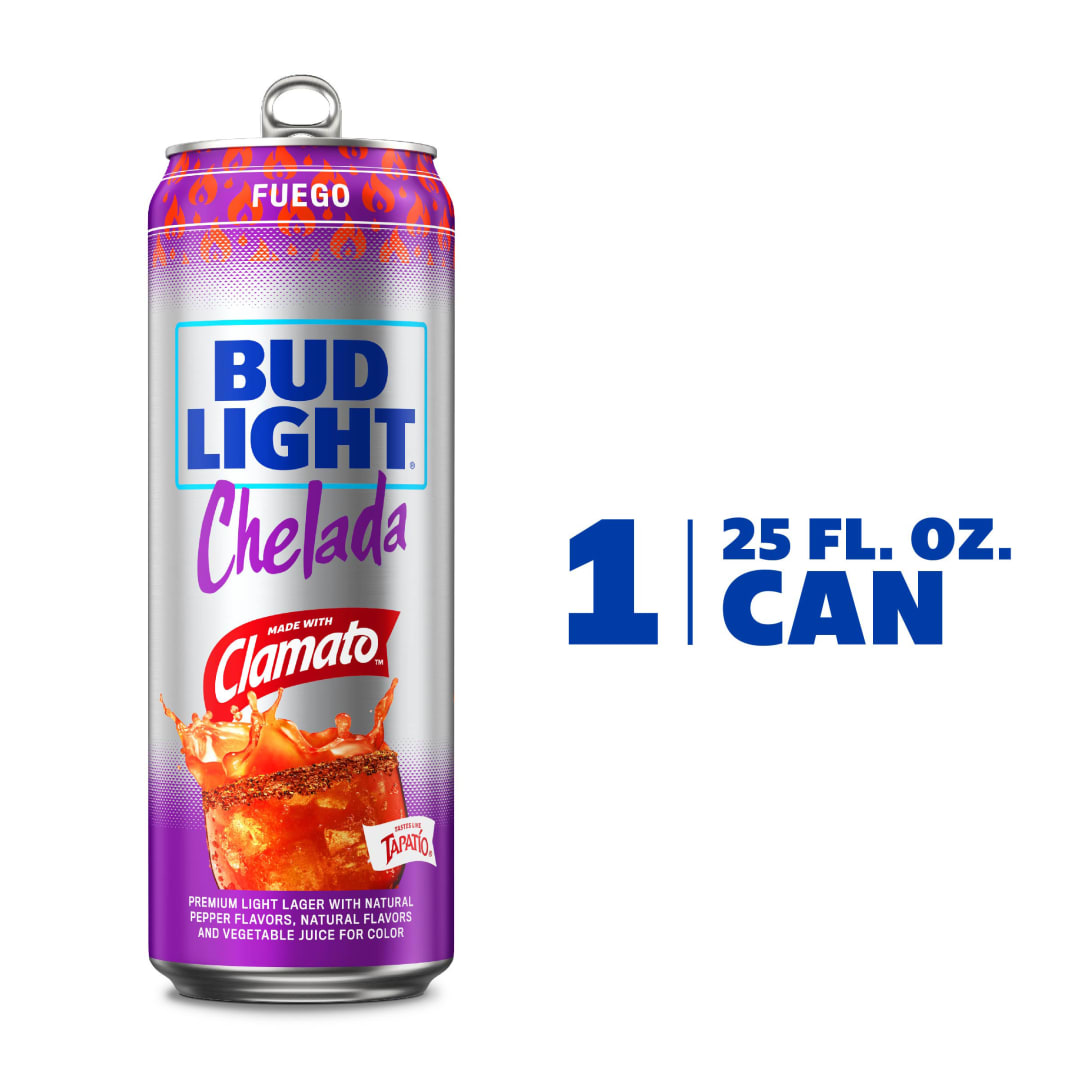 Bud Light Chelada Fuego Beer 25 fl oz