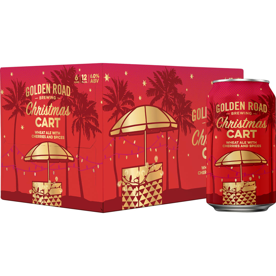 Golden Road Brewing Christmas Cart, 6 Pack 12 fl. oz. Cans