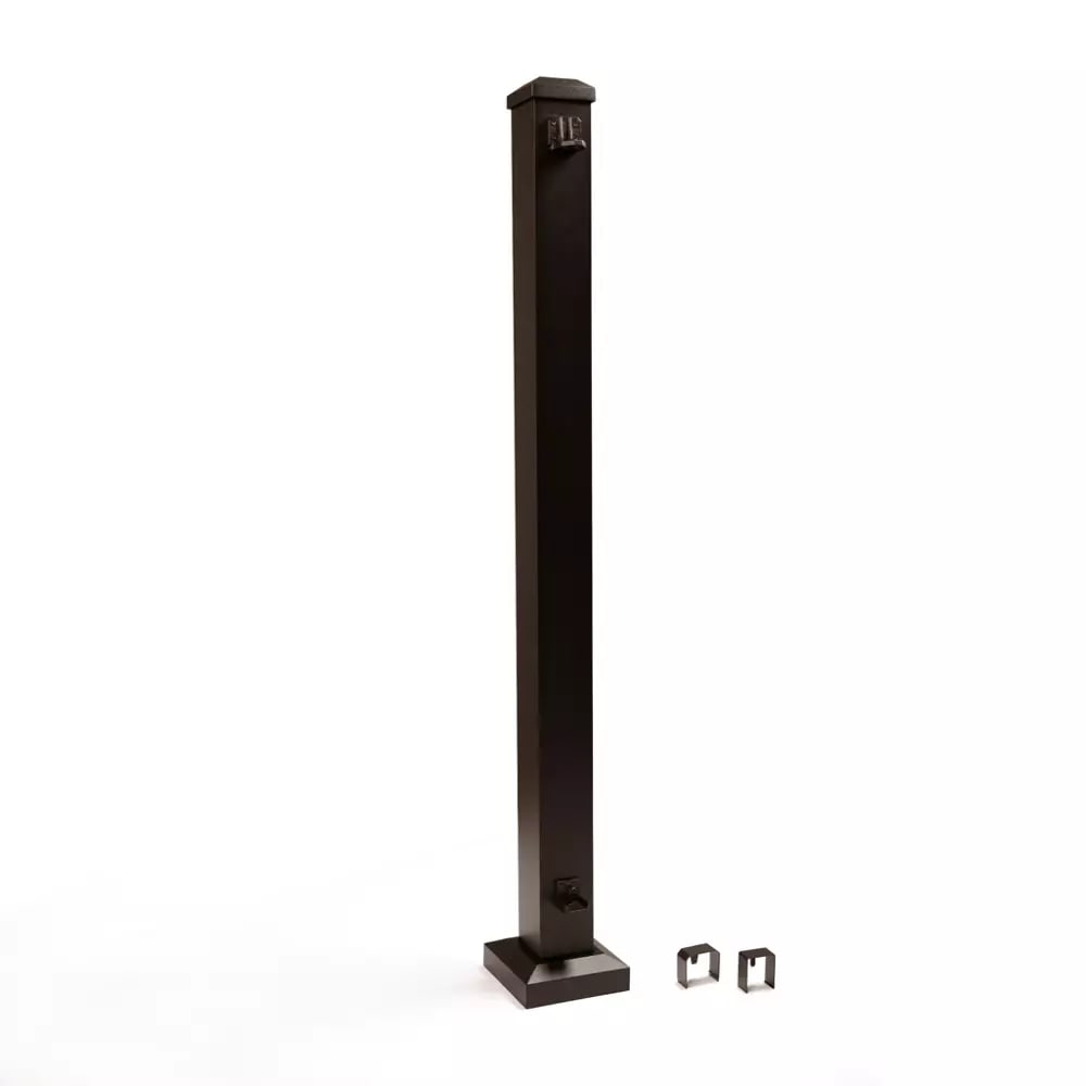 2.5-in x 2.5-in x 37-in Trex® Select™ Aluminum Rail End Post in Burnished Bronze
