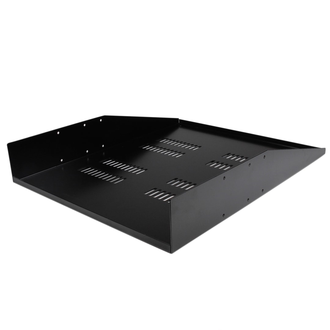 2U Rack Shelf- Vented Rack Mount Shelf 150lbs/68kg