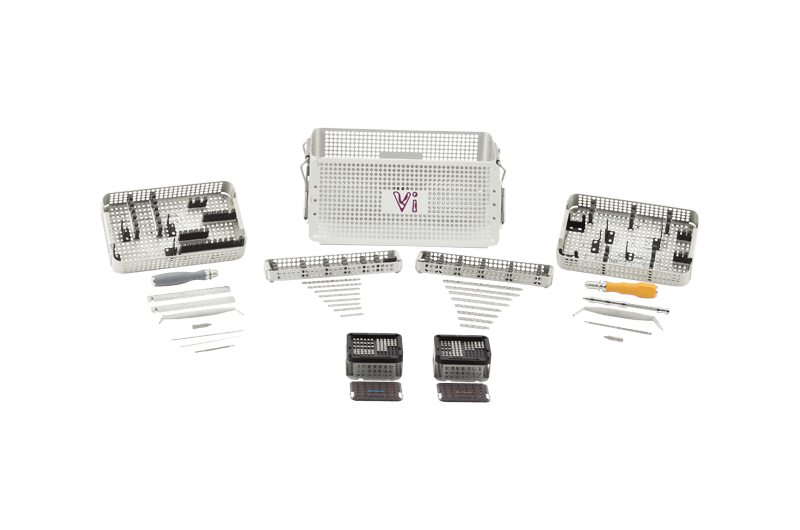 Vi DLP Plating Kit Mix Star Lock & Cort Screw Caddies in Modular Plating Box, 2.0mm/2.4mm
