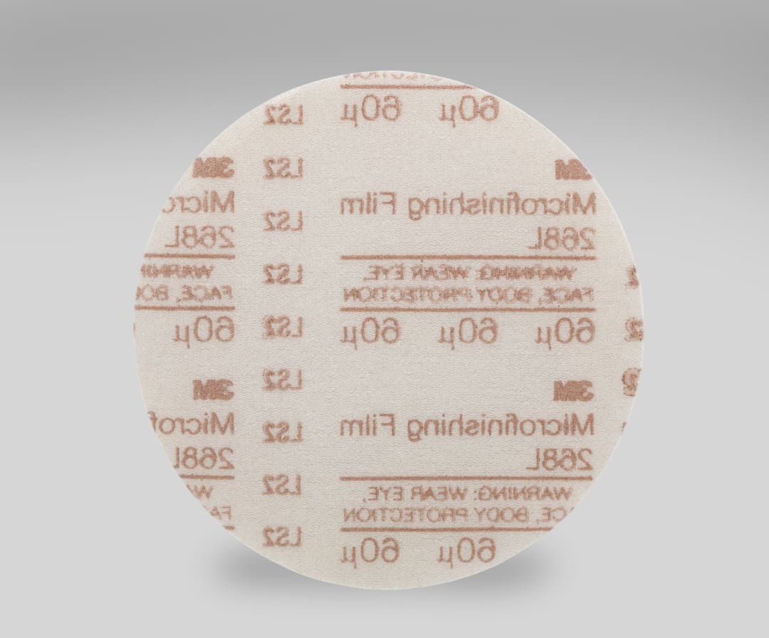 Hookit™ Mikrofinisaj Film D Tipi Disk 268L, 3 in x 7/8 in 20 Mikron, 100 adet kutu içinde, 1000 adet kolide