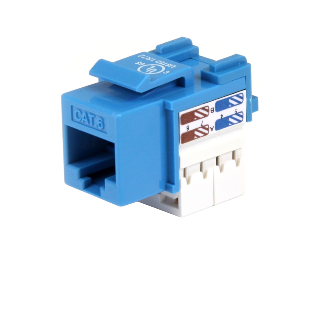 Blue 110 Punch Category 6 Keystone Jack