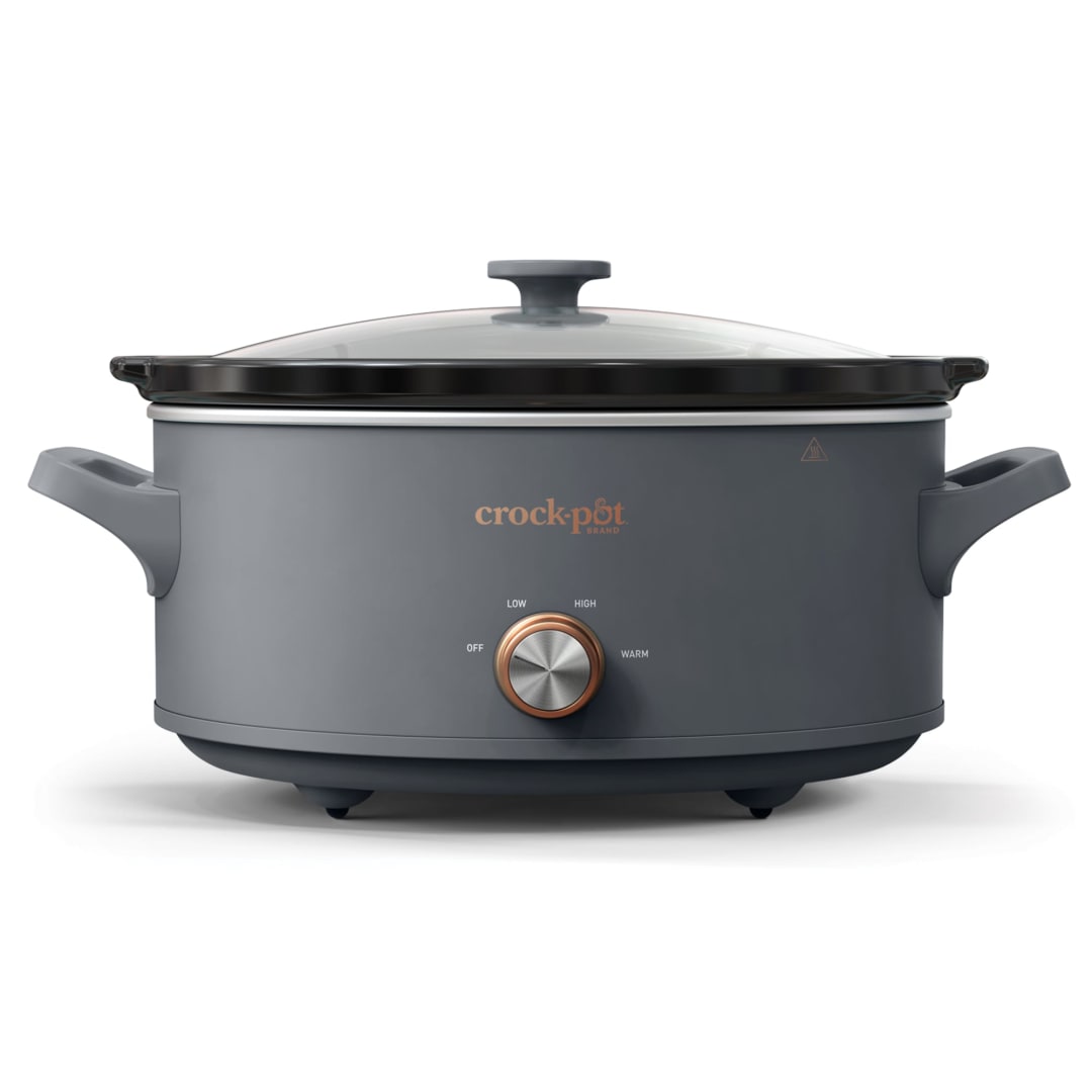 Crock-Pot® 7-Quart Classic Manual Slow Cooker, 3 Heat Settings, Mussel Gray color,