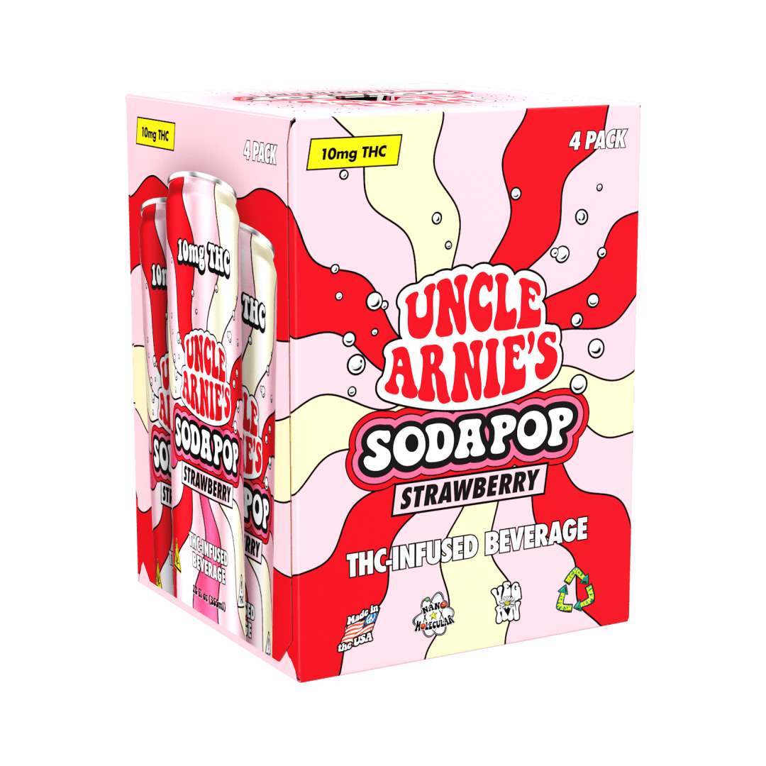 Uncle Arnie Strawberry Soda 10MG 1S 6/4PK 12Z