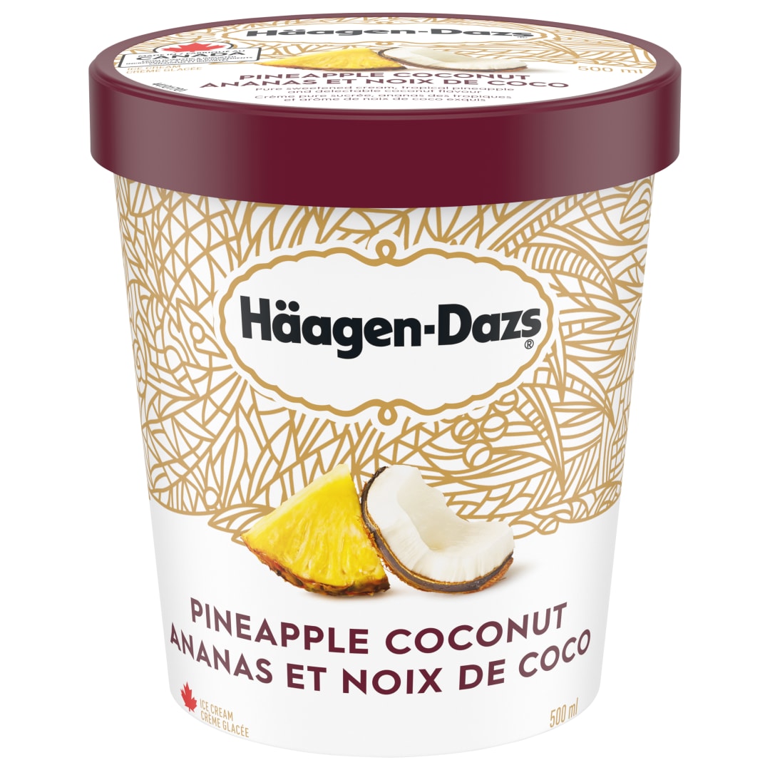 HAAGEN-DAZS Pineapple Ccnt 8x500ml CA