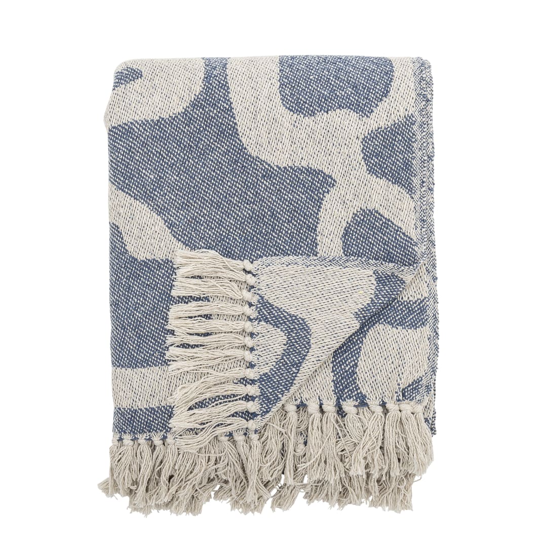 82066533 - Salobre Throw, Blue, Recycled Cotton STOCK: 300