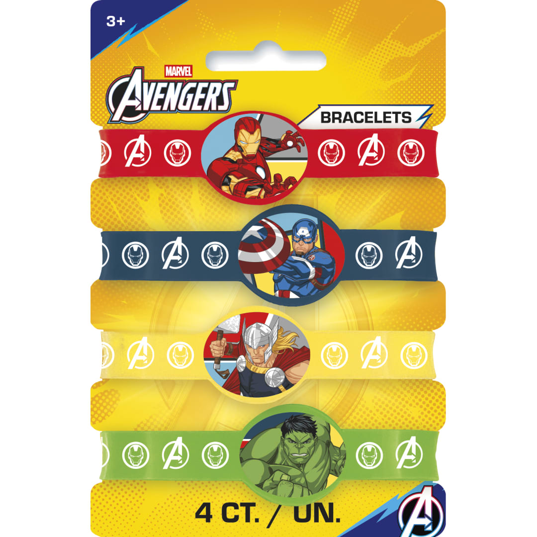 Avengers Stretchy Bracelets, 4ct