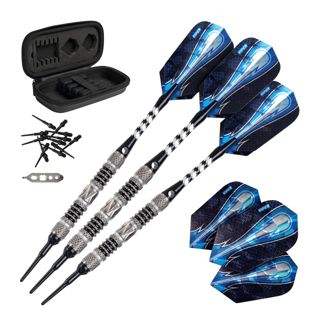 Viper Astro 80% Tungsten Soft Tip Darts Black Rings 20 Grams