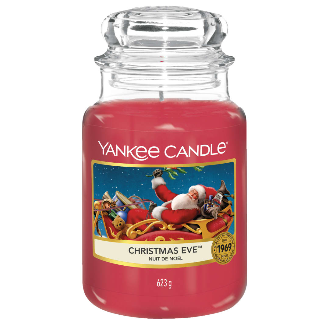 Yankee Candle Vela aromática en tarro grande de Christmas Eve | Velas de larga duración: hasta 150 h | Regalos perfectos para mujeres