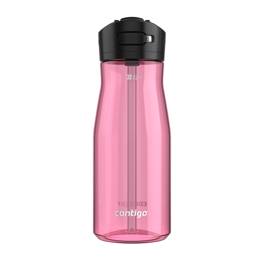 Contigo® Botella de Agua Ashland 2.0, con Tapa AUTOSPOUT®, a Prueba de Derrames, Plástico Libre de BPA, 32 oz, Azalea