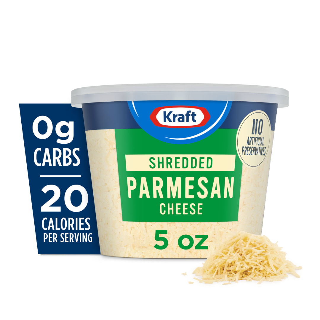 Kraft Natural Shredded Parmesan Cheese, 5 oz Tub