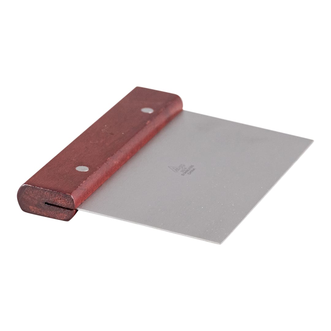 DS-6 - SCRAPER DOUGH S/S WOOD HANDLE