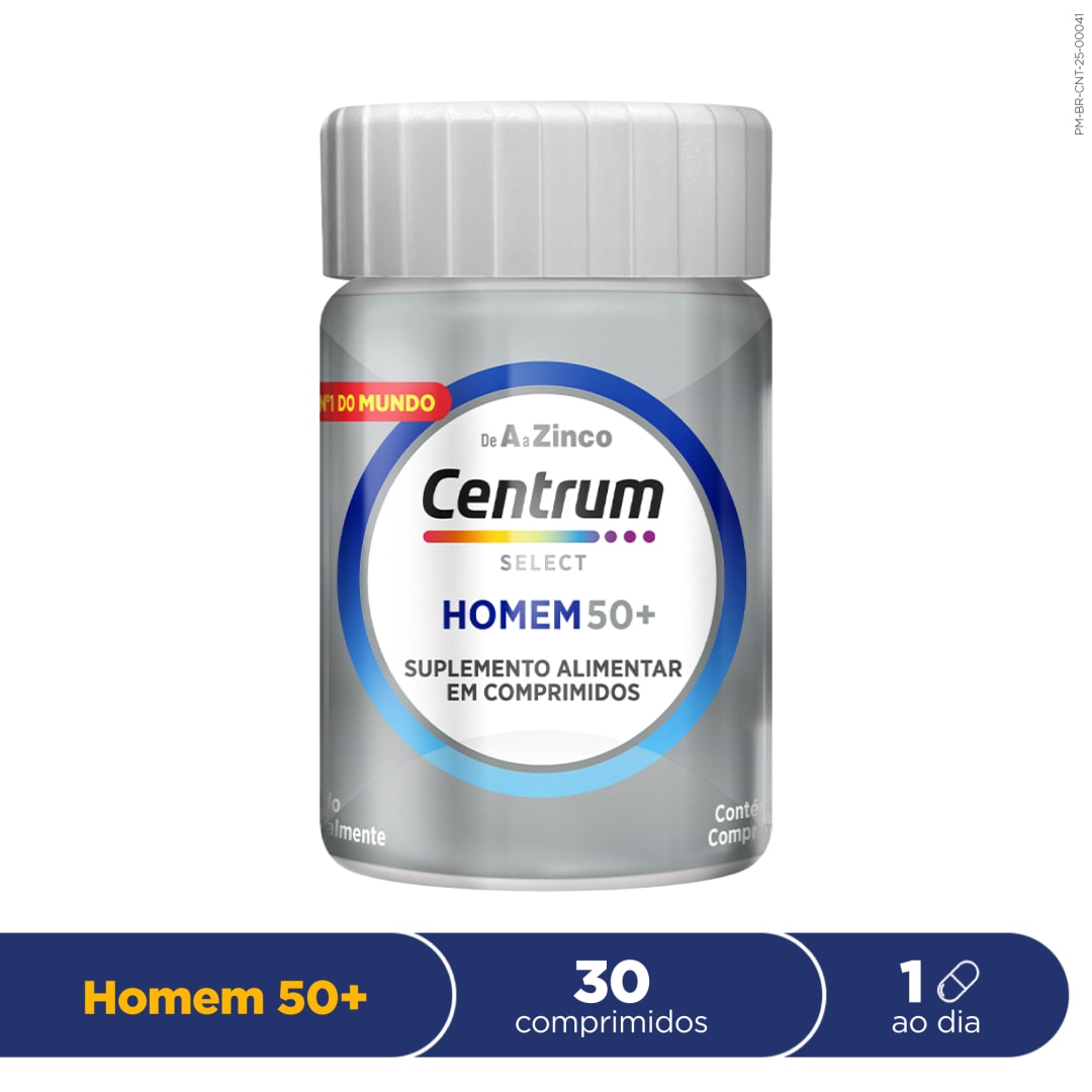 Centrum Select Multivitaminico Homem 50 + Vitaminas de A a Z 30 Comprimidos