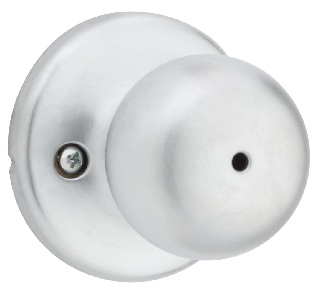 Fairfax Bed/Bath Knob in Satin Chrome