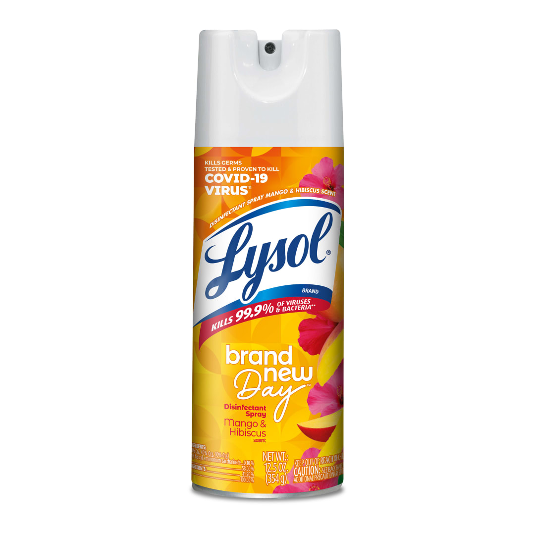 LYSOL® Disinfectant Spray - Brand New Day Mango & Hibiscus 12/12.5 oz.