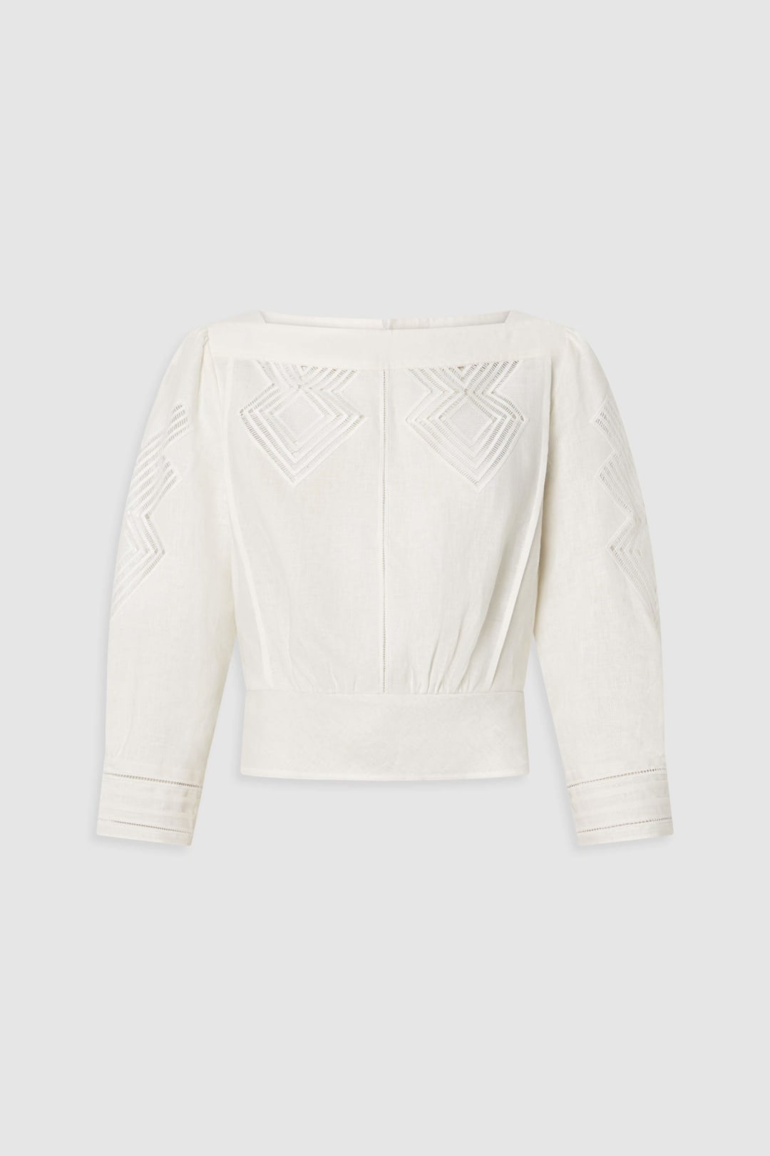 Drawn Thread Detail Blouse