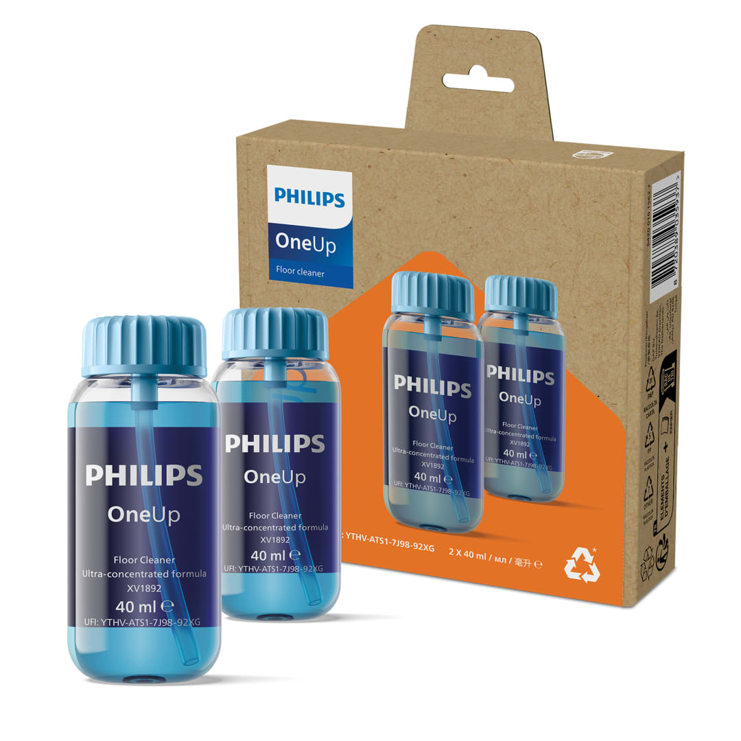 Philips OneUp Electric Mop Cleaning Solution, 2 Pack