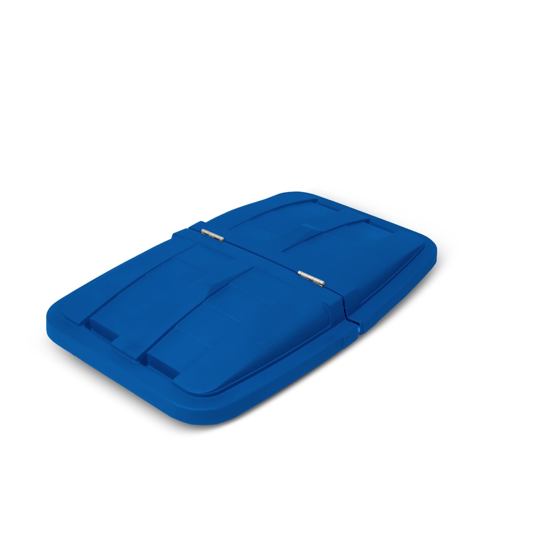 1/2 Cubic Yard Removable Split Lid for Tilt Trucks - Blue