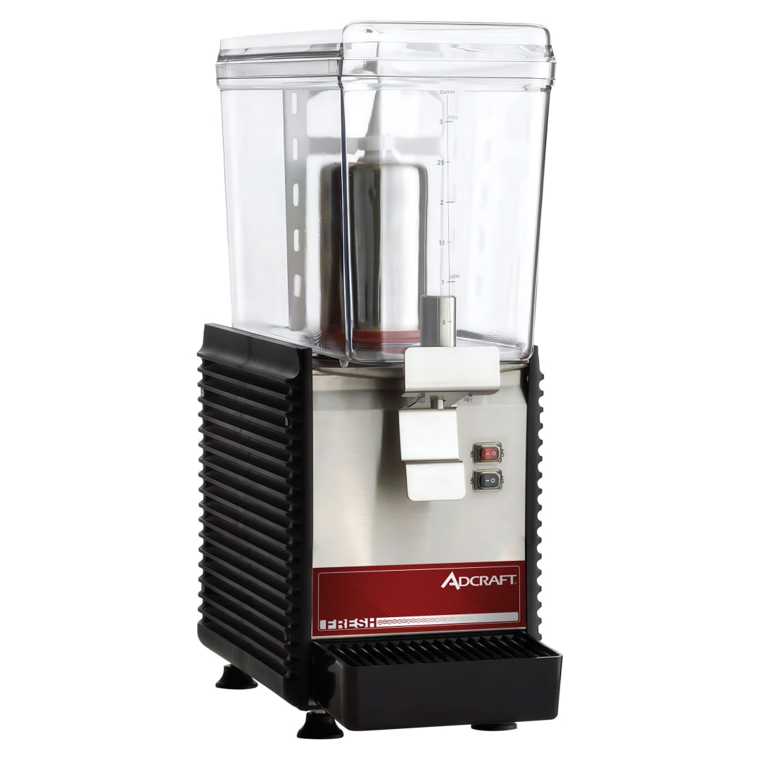 ADC1BRDD - Adcraft Refrigerated Drink Dispenser w/ single 3-gallon bowl; 120v
