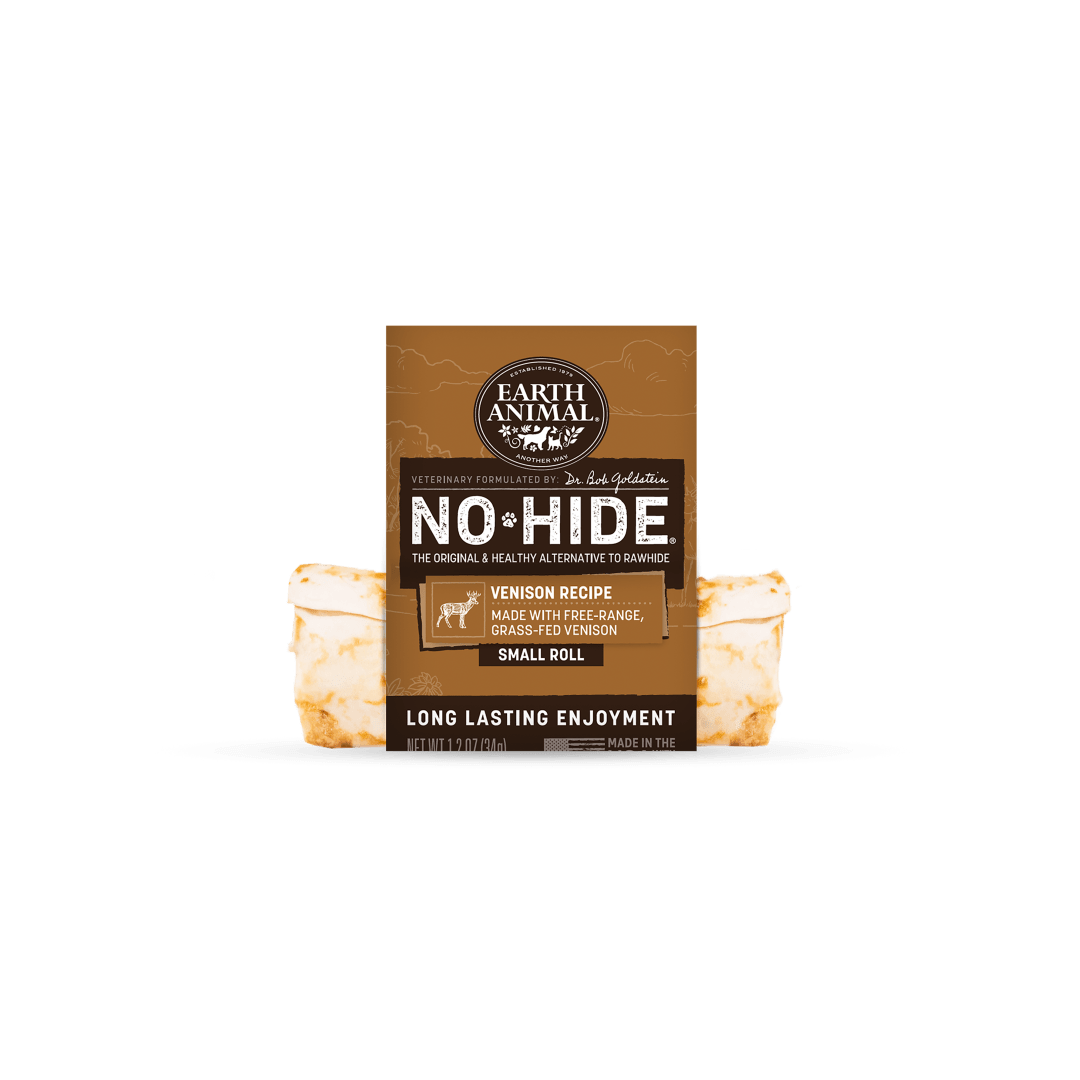 Earth Animal No-Hide Rolls Venison Recipe Small Dog Chew, 1 Count