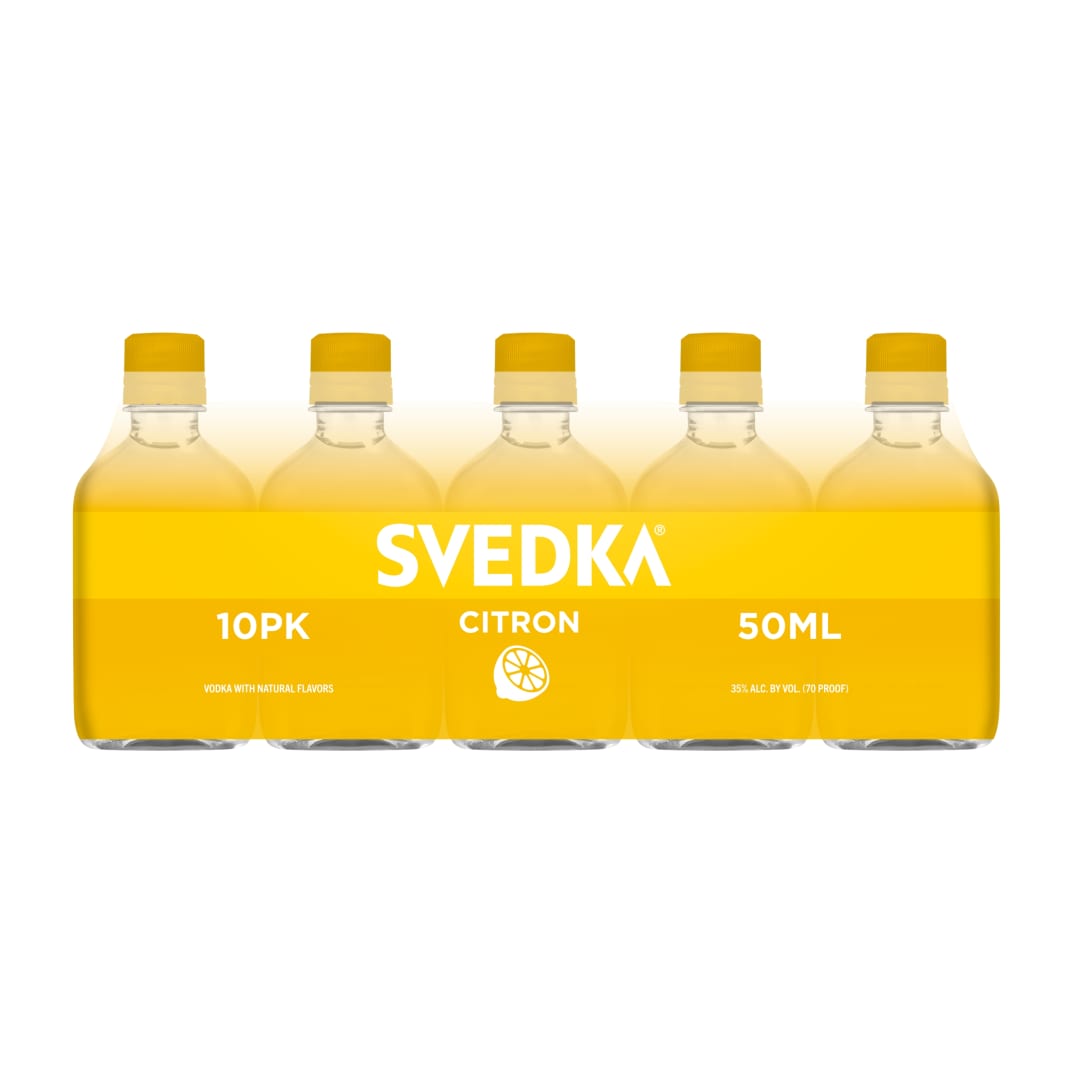 Svedka Citron Vodka 10 Pack 50ml 70 Proof