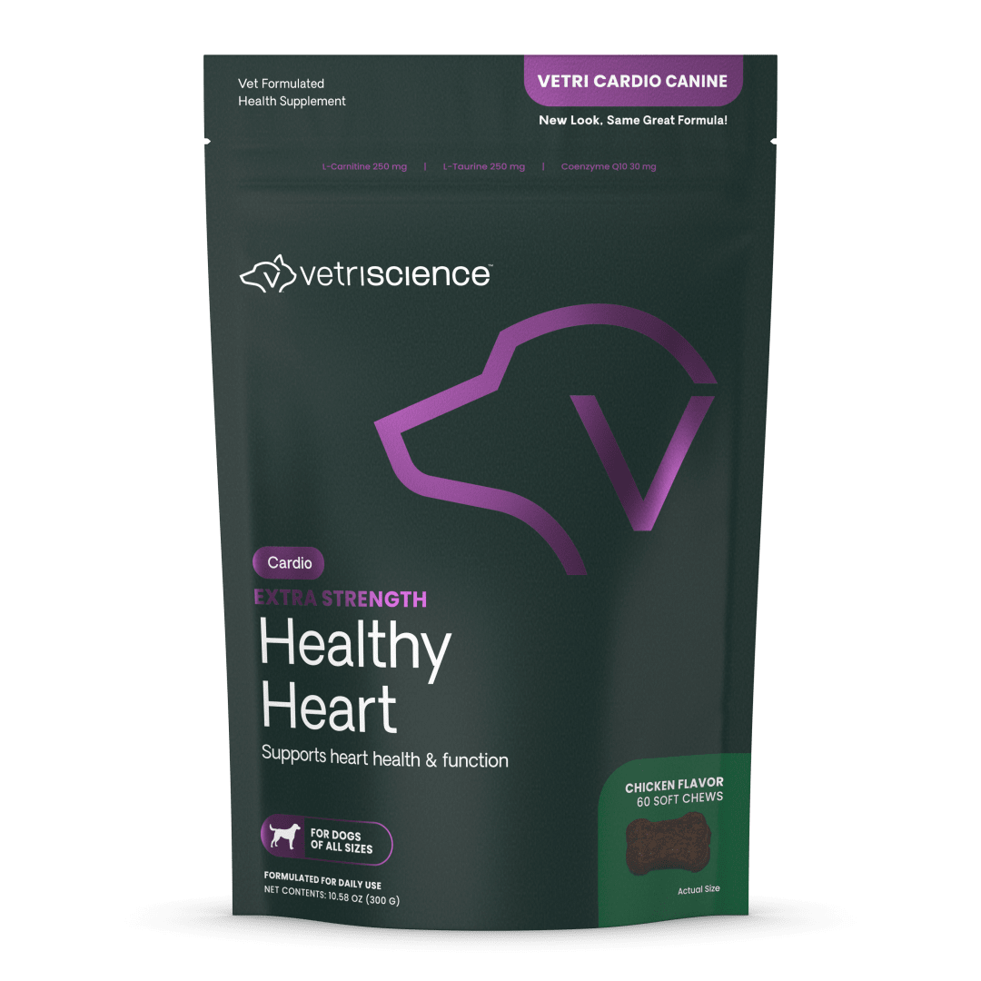 VS Extra Strength Healthy Heart Chews, Dogs, Chicken, 60ct