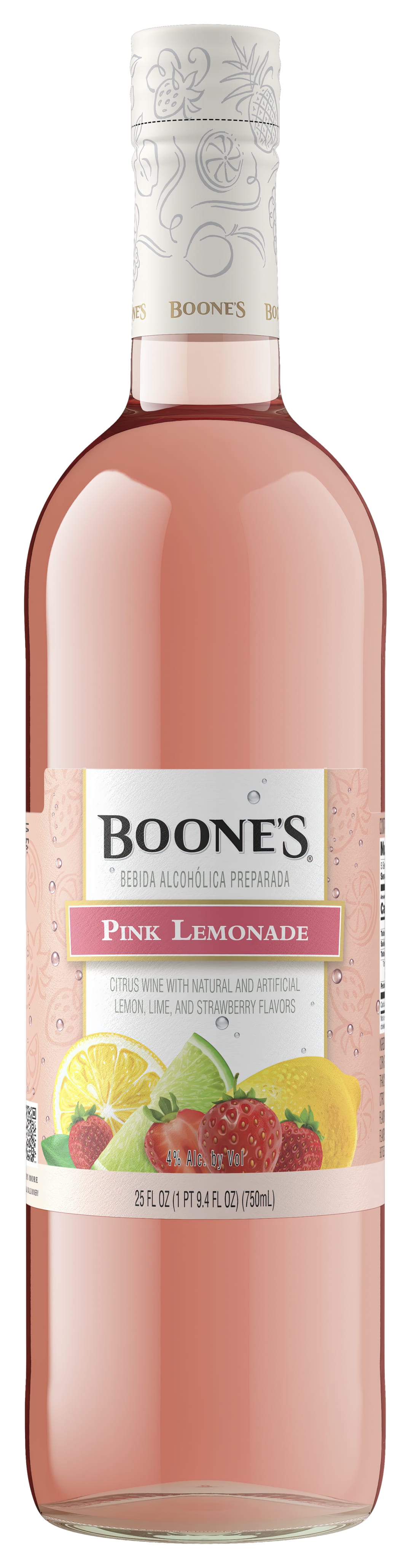 Boones Pink Lemonade Wine 750ml