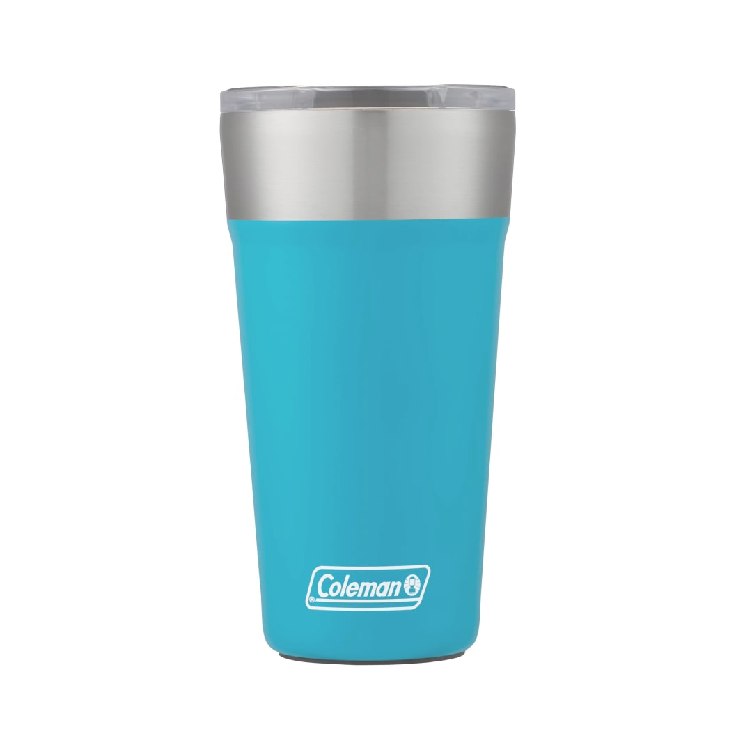 Coleman® Vaso de Acero Inoxidable Sundowner 590 ml, Mantiene el Hielo Hasta por 15 Horas, Caribbean Sea