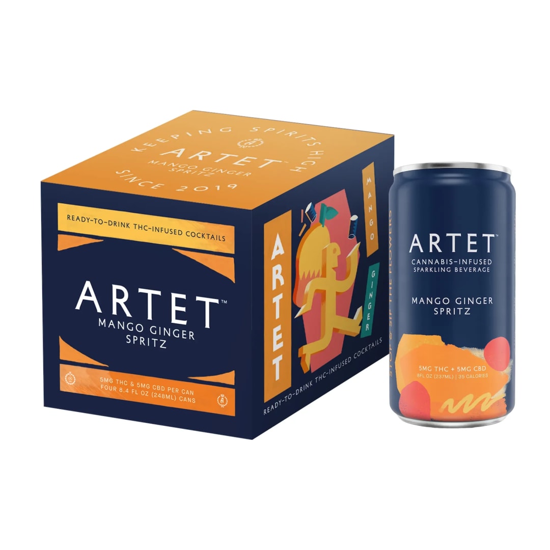 Artet Spritz Mango Gin Thc 5MG Can 6/4 12