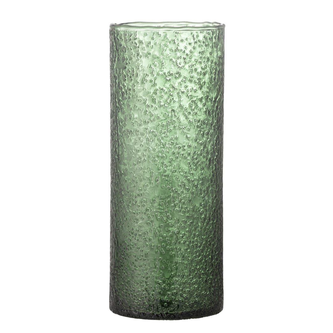 82068310 - Zenta Vase, Green, Recycled Glass STOCK: 31