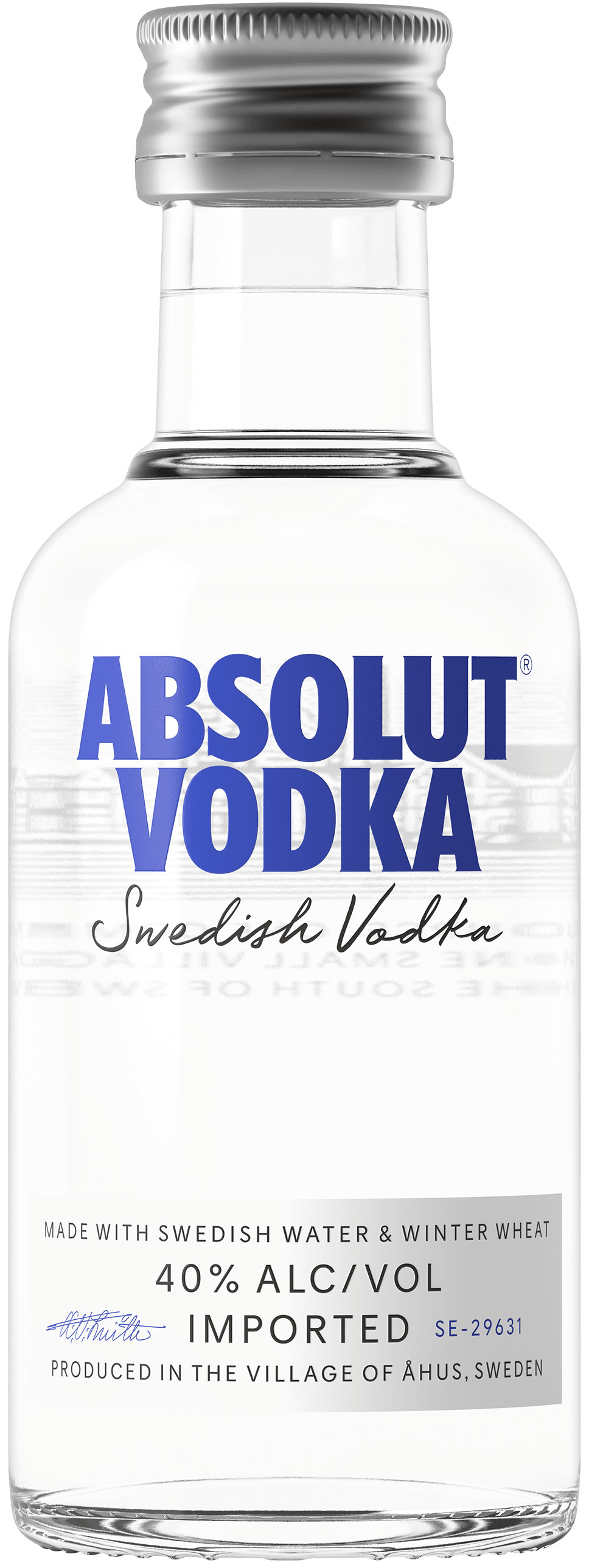 Absolut Original Vodka, 50 ml Bottle, 80 Proof