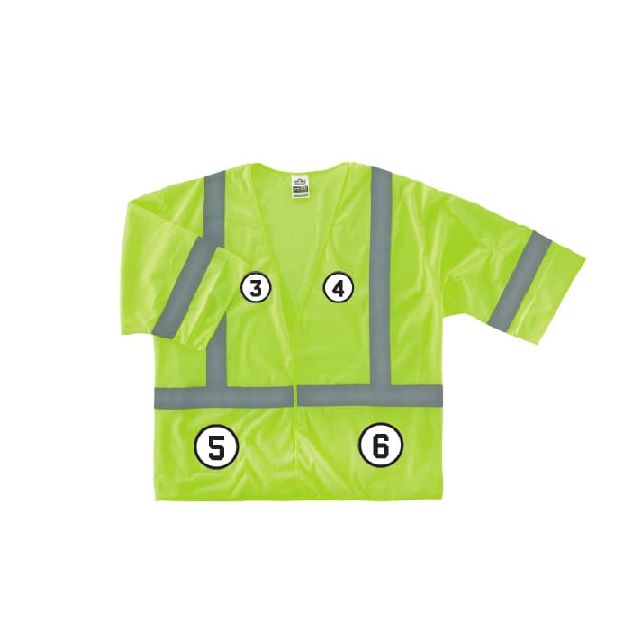 GloWear 8310HL Hi-Vis Safety Vest - Type R, Class 3, Hook + Loop