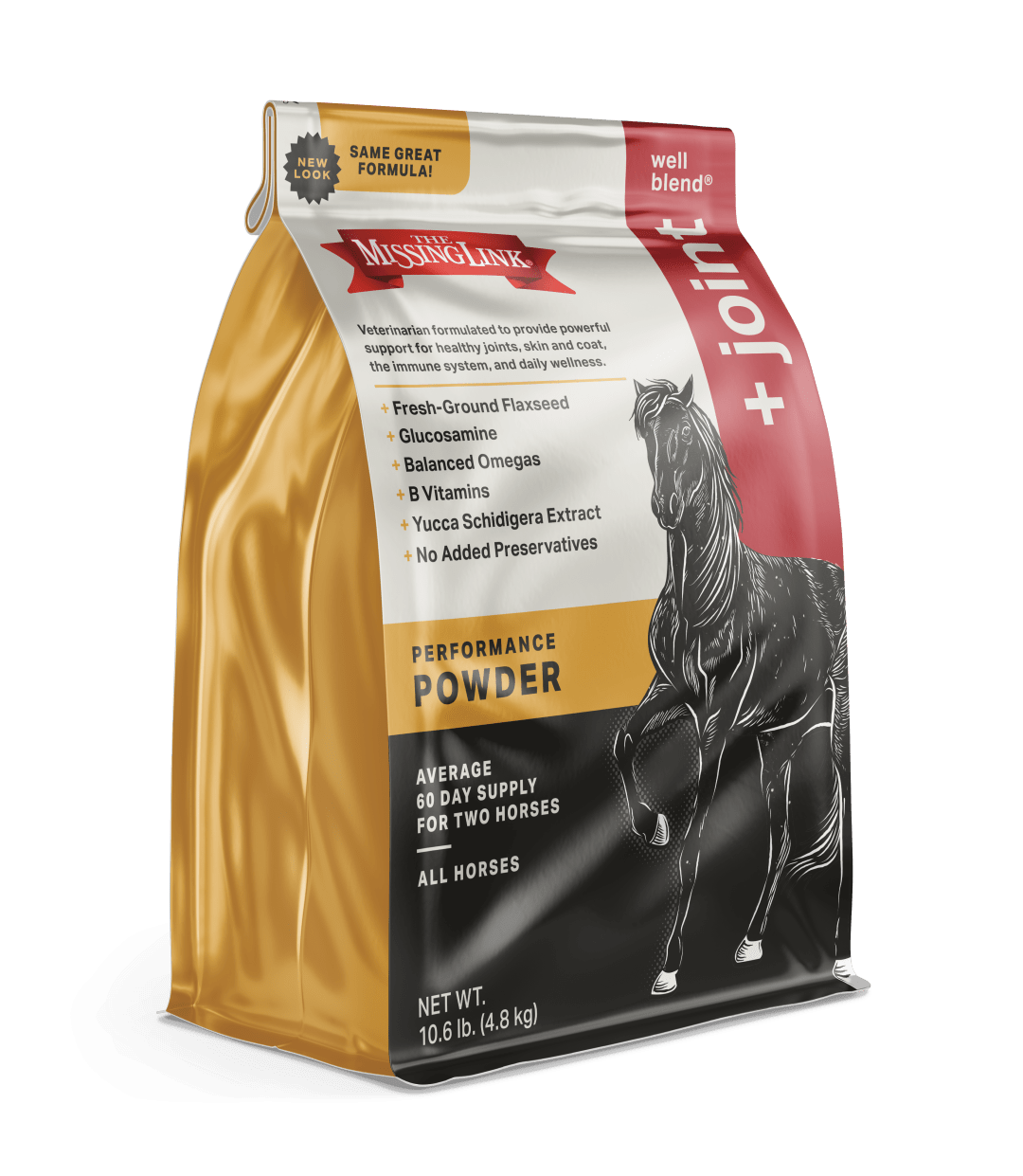 Well Blend® + Joint Equine Supplement Powder 10.6 lb / 120 Day Supply Bag