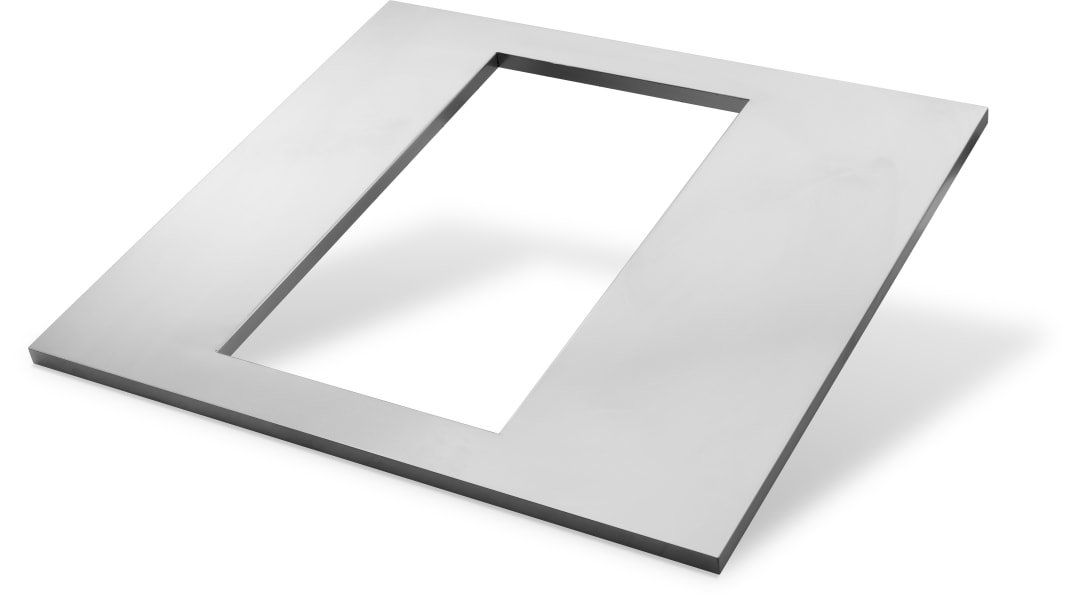 OASIS® 24" x 26" Stainless Steel End Countertop with 10" Burner Cutout